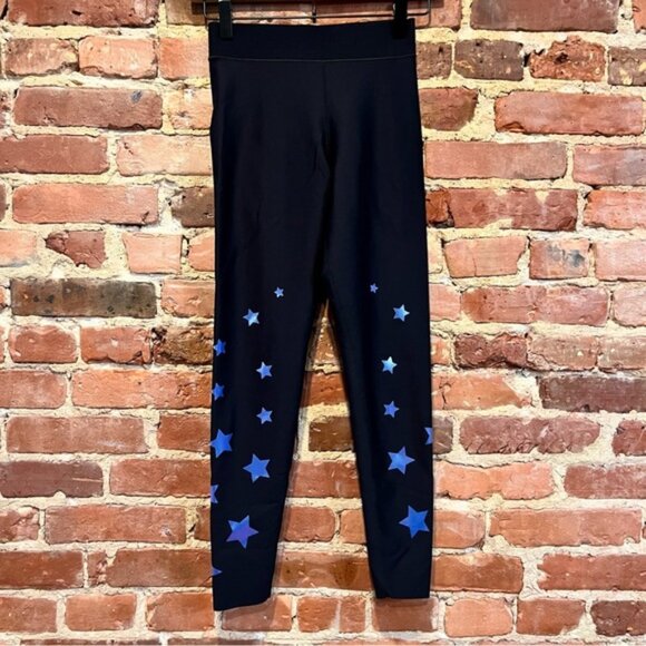 Ultracor Ultra Luster Legging in Nero Holograph Size Small Stars - Picture 1 of 6